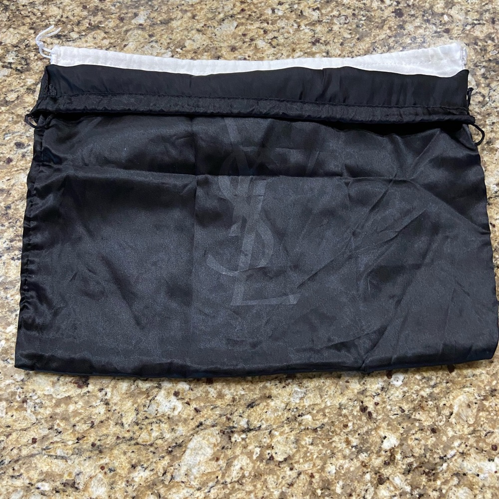 YSL dust bag double line sateen medium 16w x 13h